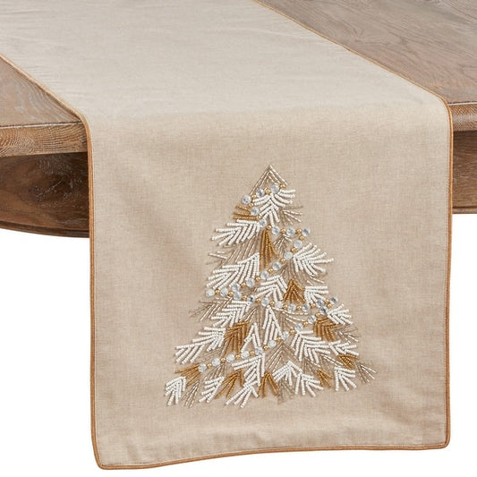 Beaded Tree Table Runner