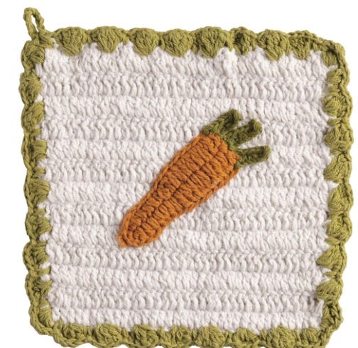 Carrot Crochet Pot Holder