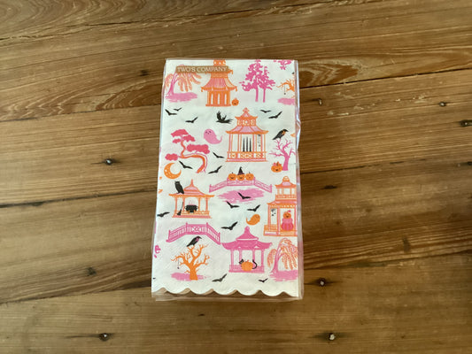 Pagoda Scalloped Guest Napkins