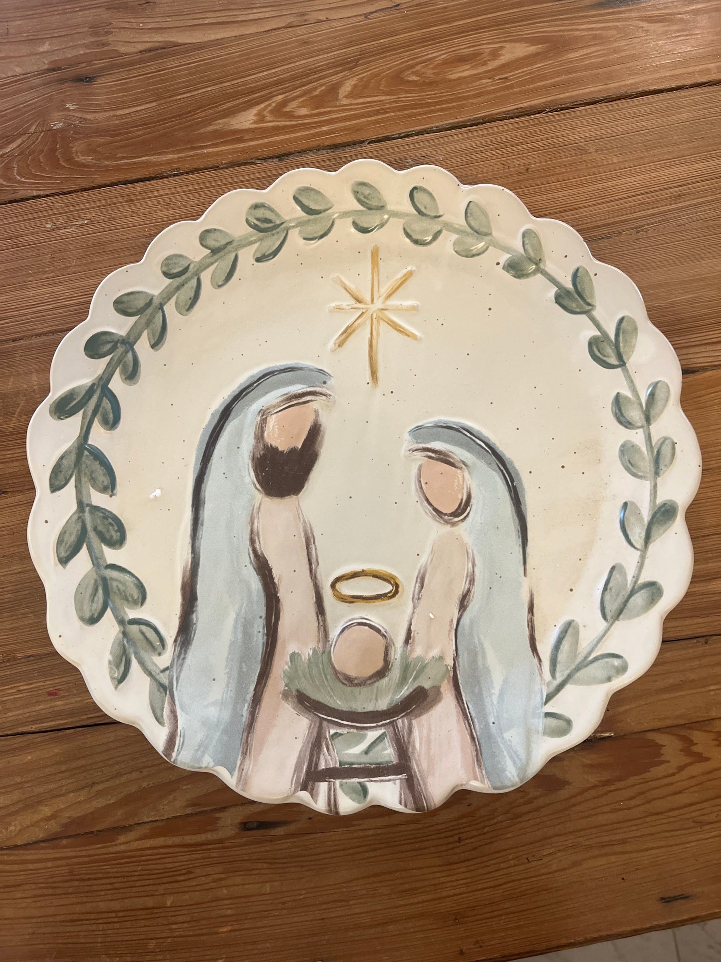 Nativity Round Platter