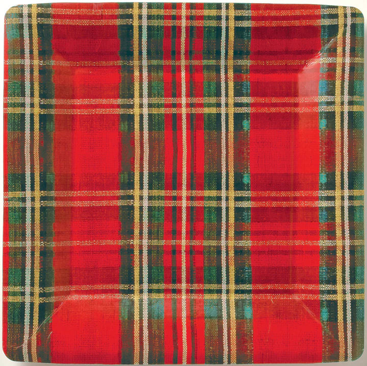 Classic Check Square Plate
