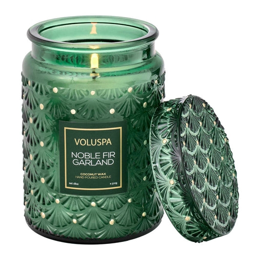 Noble Fir Garland Large Jar Candle