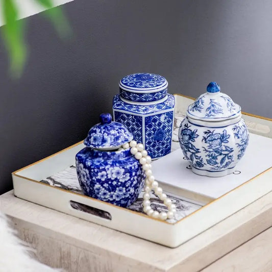 Blue and White Ginger Jar