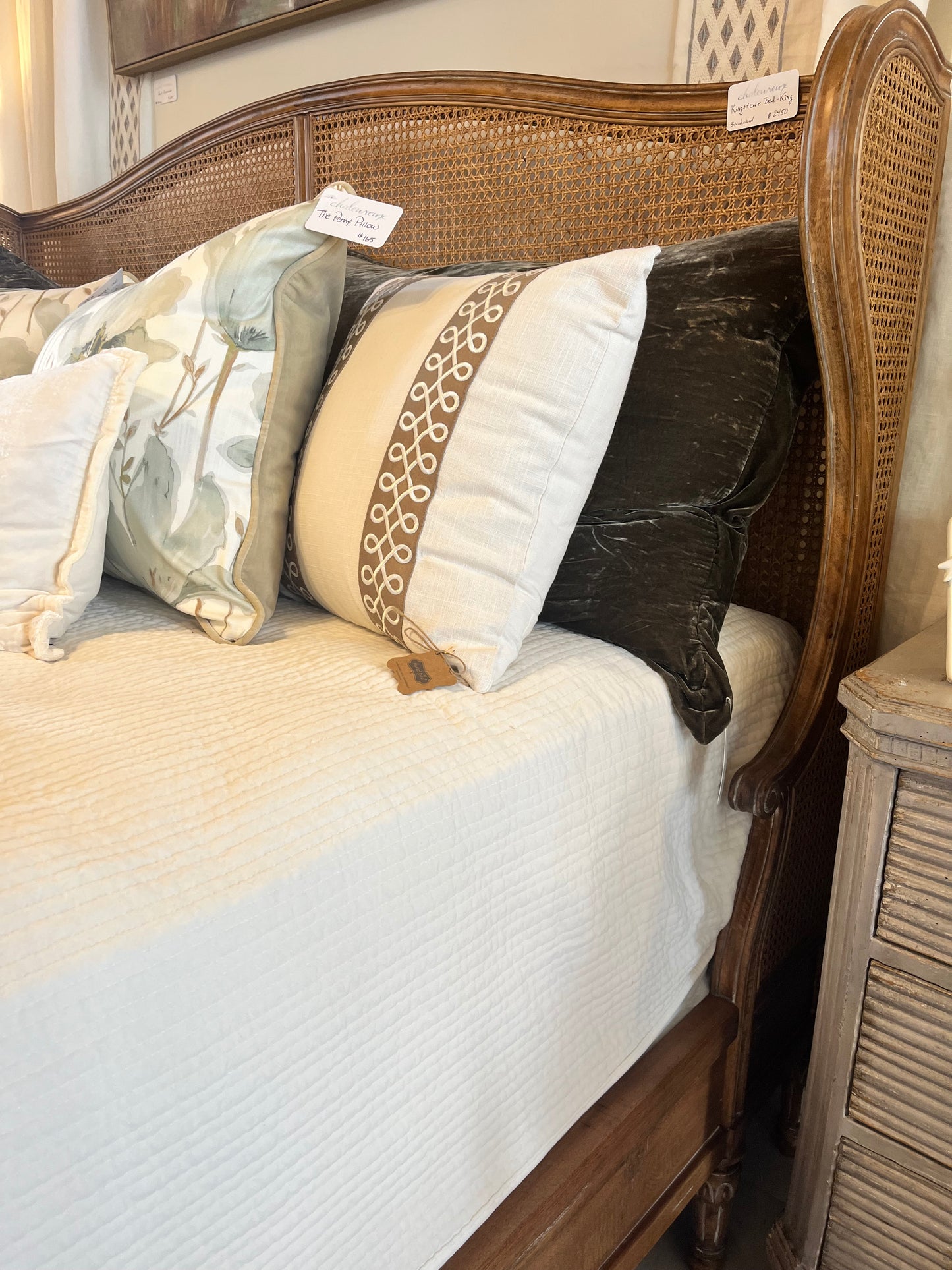 Kingstone Caned Bed
