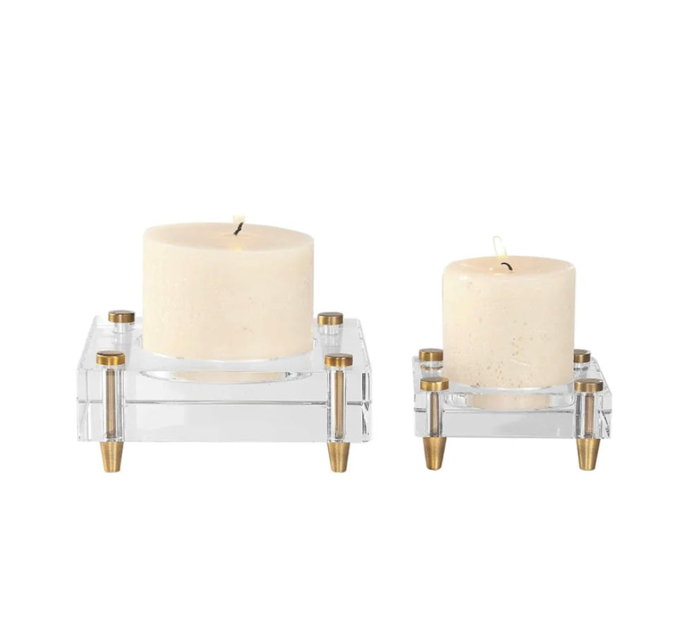 Acrylic Claire Candle Holder