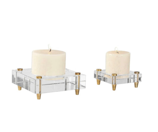 Acrylic Claire Candle Holder