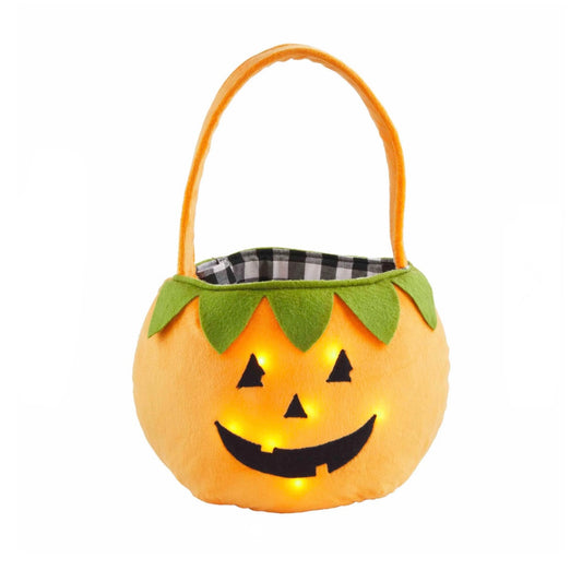 Light Up Pumpkin Treat Bag