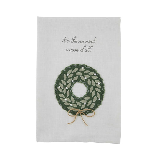 Merriest Season Wreath Towel