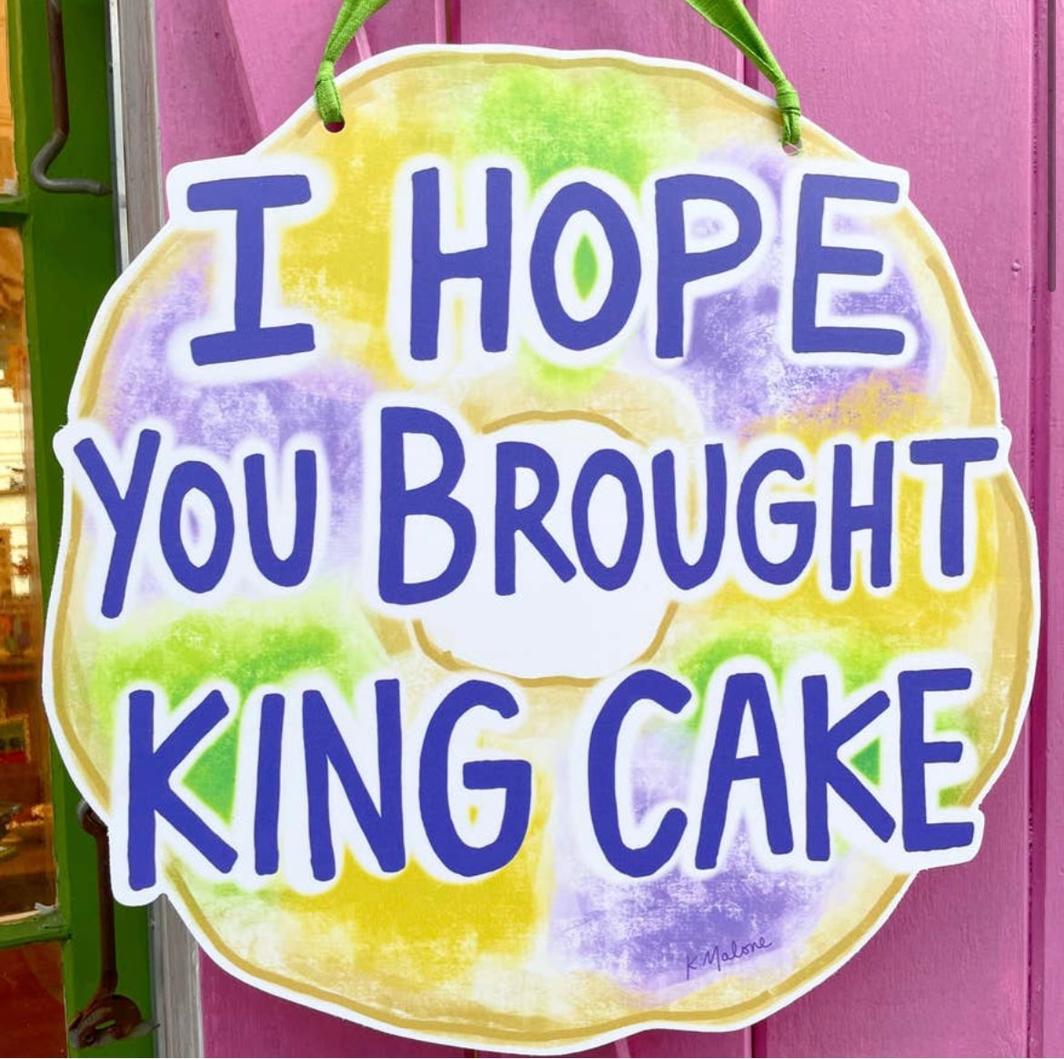 Door Hanger - King Cake