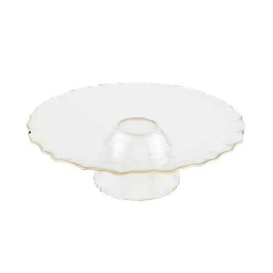 Glass Cake Stand / Chip and Dip bowl