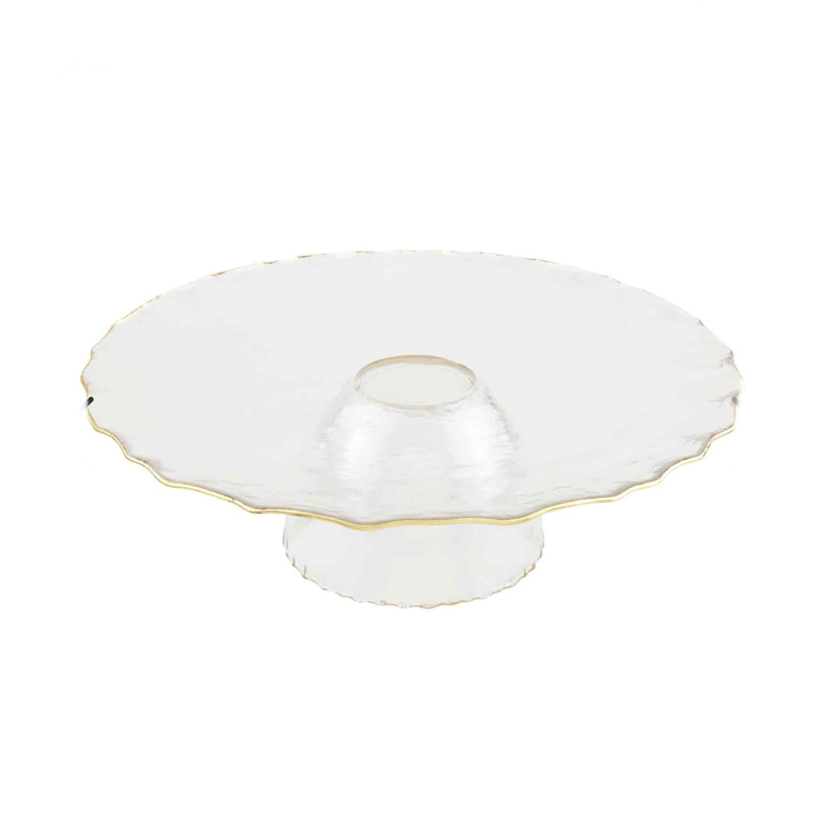 Glass Cake Stand / Chip and Dip bowl