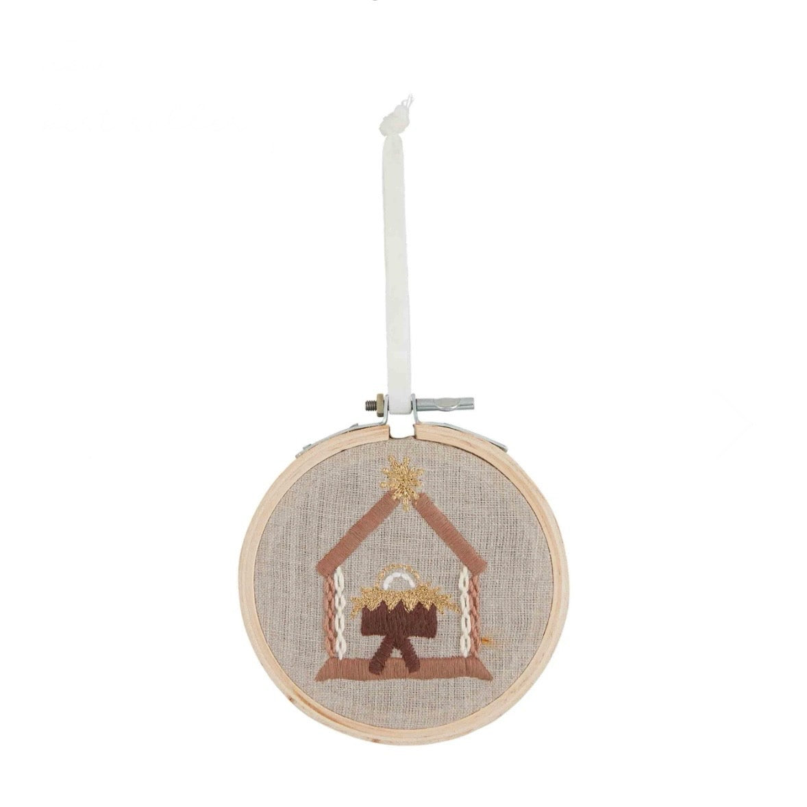 Embroidered Hoop Ornament