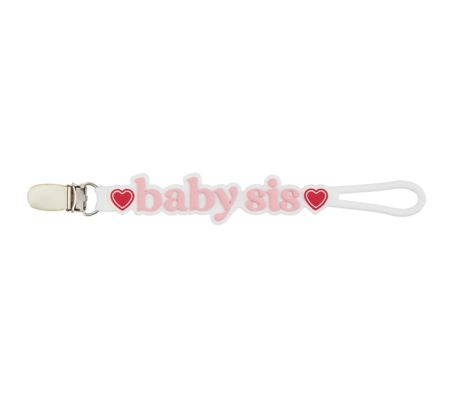 Baby Sis Silicone Pacifier Clip Strap