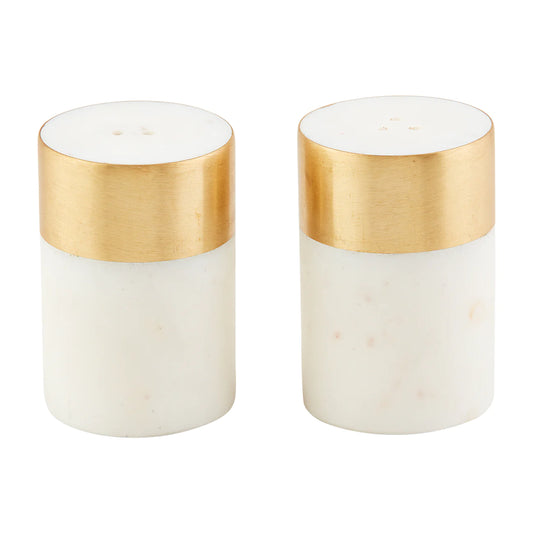 Gold and Marble Salt and Pepper Set