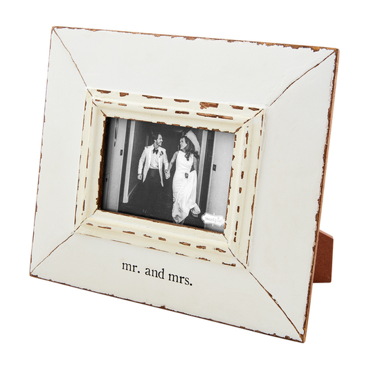 White Distressed Mr. and Mrs. Frame