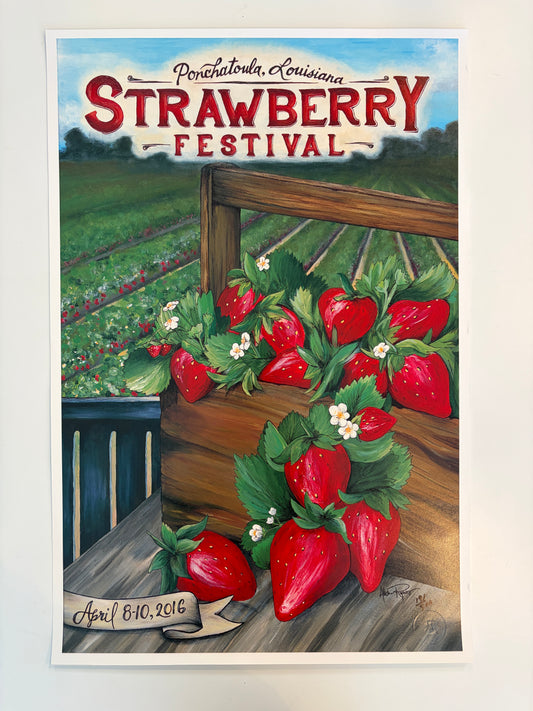 2016 Strawberry Festival Poster -unmatted
