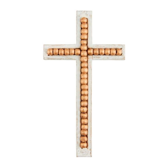 Gold Beaded Cross Sitter, Assorted