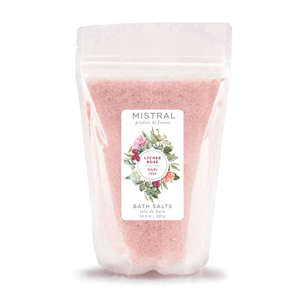 Mistral Lychee Rose Bath Salts