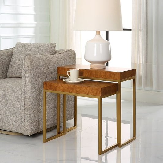 Burl-esque Nesting Tables