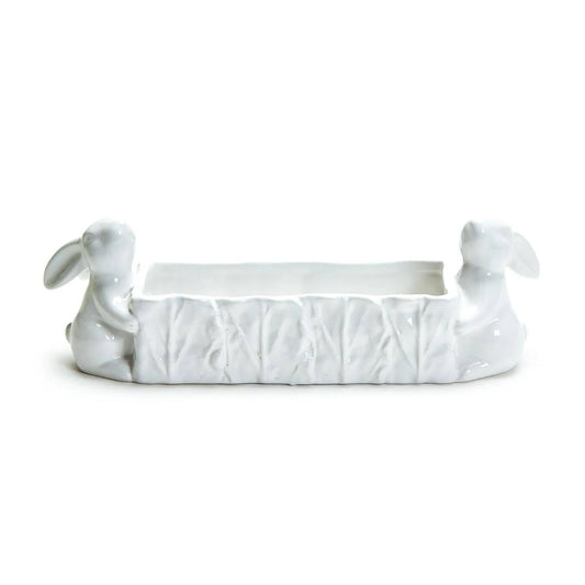 Bunny and Cabbage Leaf Tidbit Bowl