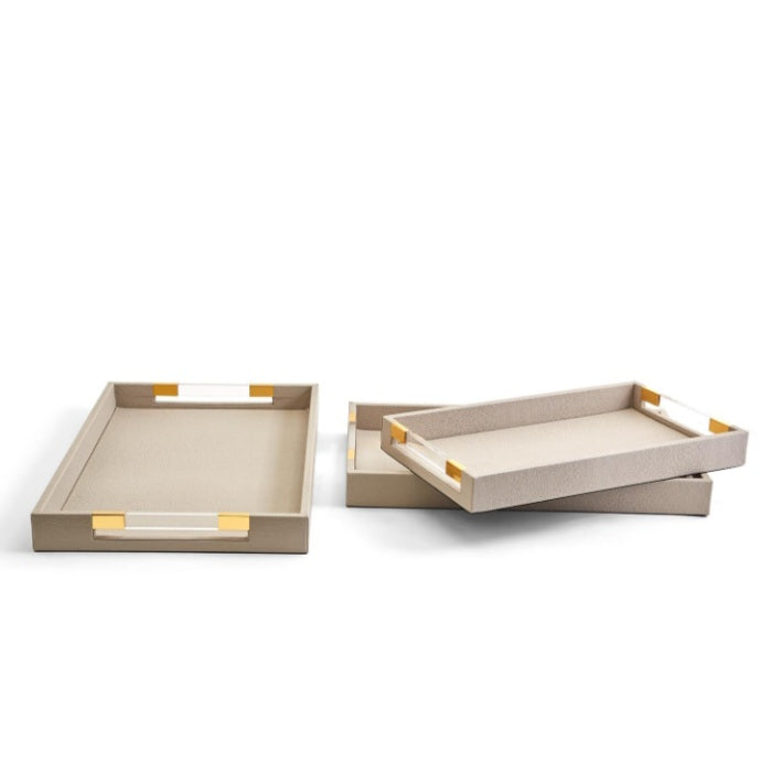 Taupe Rectangle Tray