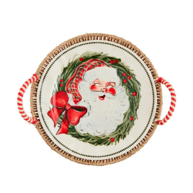 Santa Woven Platter Set