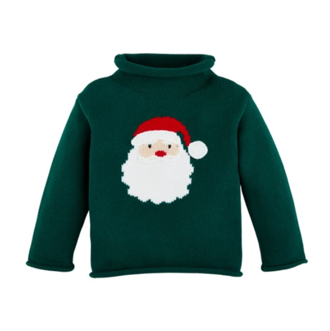 Green Santa Rollneck Sweater