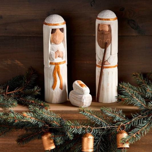 Nativity Carved Sitter Set