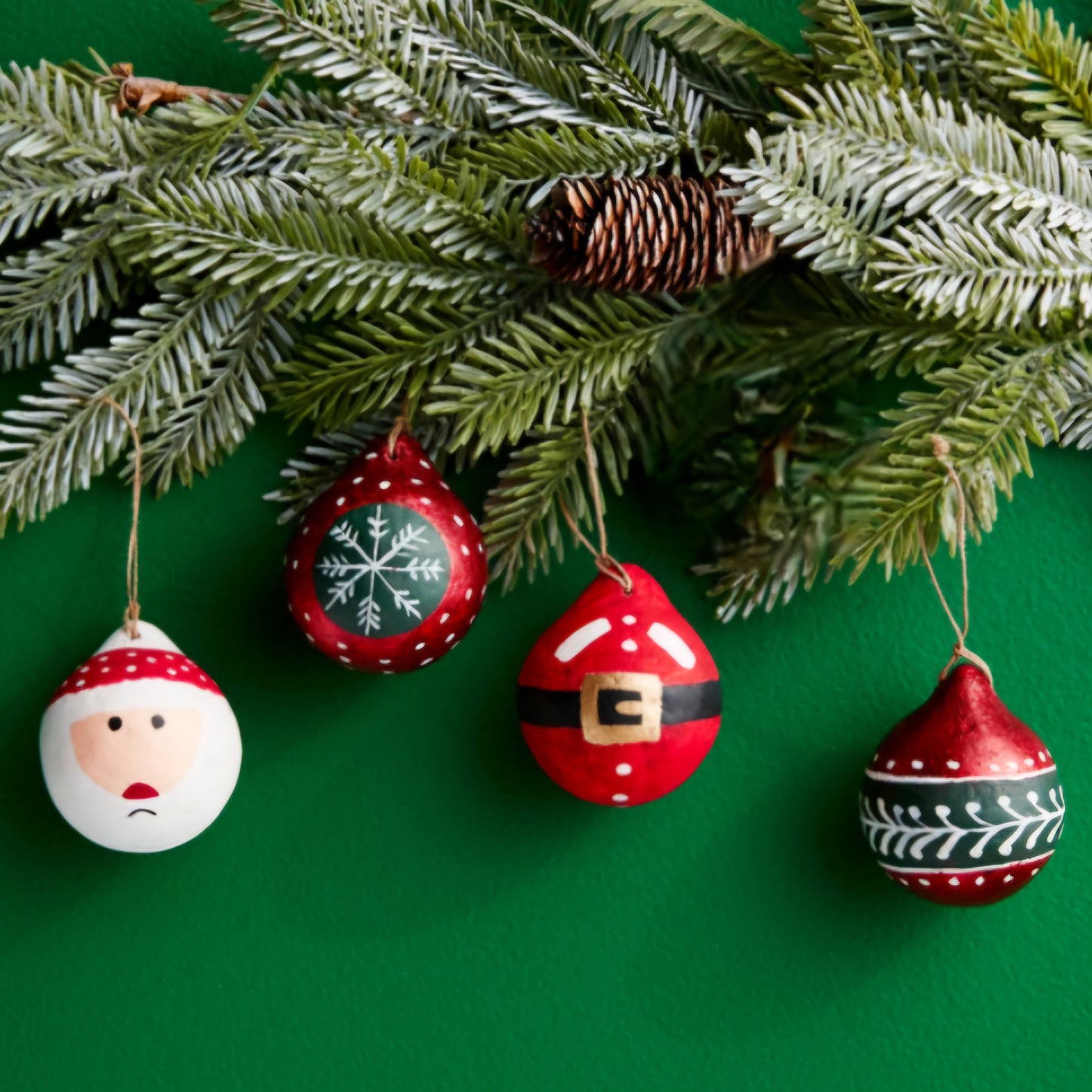 Painted Paper Mache Ornaments