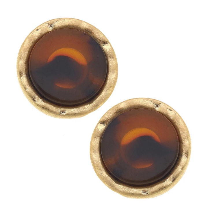 Bethany Tortoise Stud Earrings