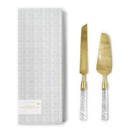 Crystal Clear Cake Server Set