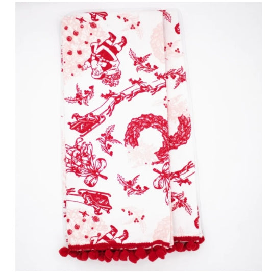 Santa Toile Kitchen Towel Set