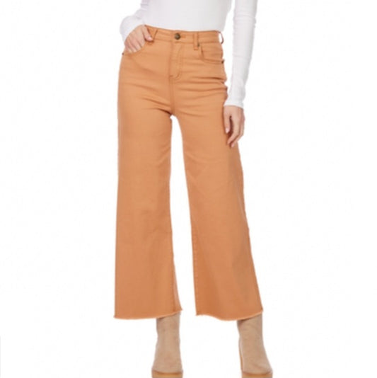 Crawford Orange Wide Leg Jeans