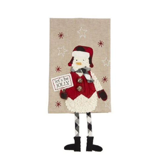 Snowman Dangle Leg Towel