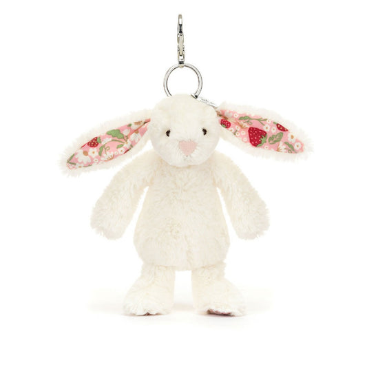 Blossom Cream Bunny Berry Bag Charm