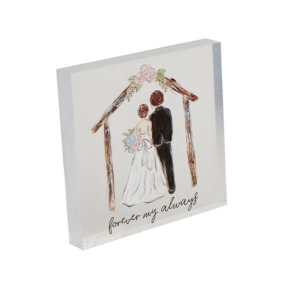 Acrylic Wedding Plaque