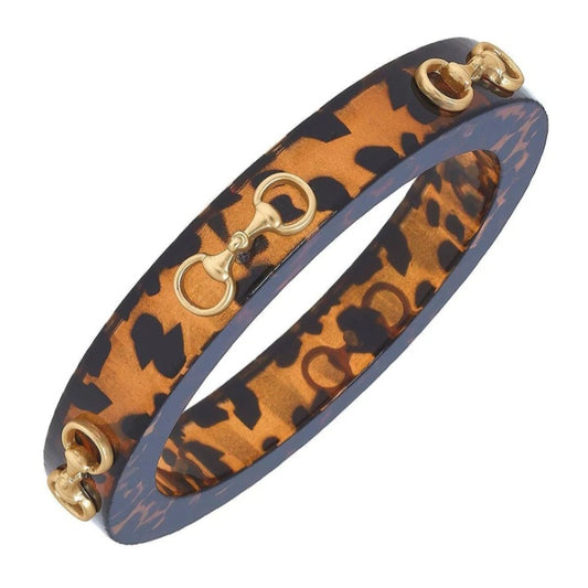 Sutton Horsebit Tortoise Bangle