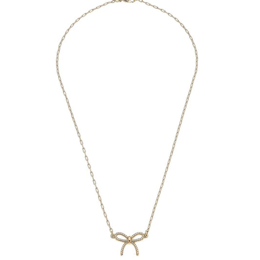 Bessie Rope Bow Necklace