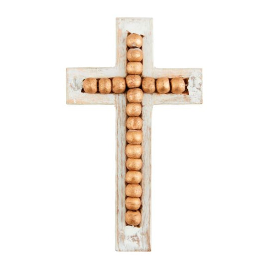 Gold Beaded Cross Sitter, Assorted