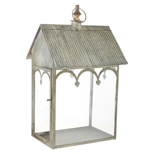 Antiqued Lantern with Steeple