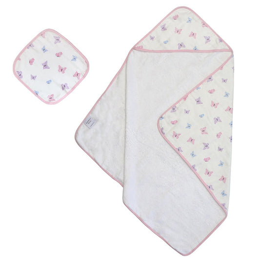 Butterfly Hooded Towel Set