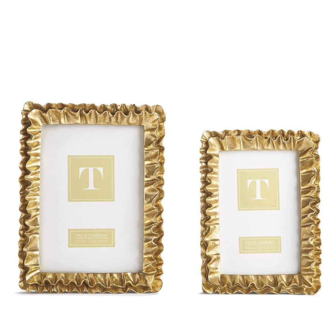 Gold Ruffle Photo Frame