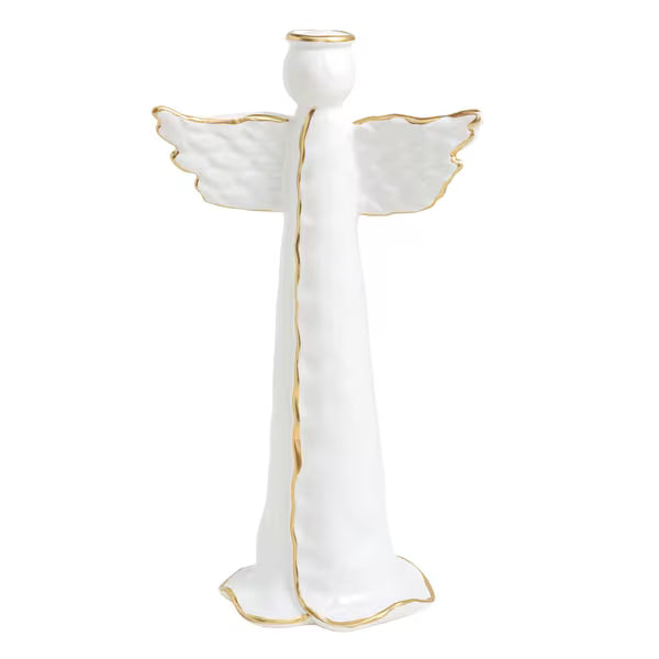 Large Gold Detail Ceramic Angel