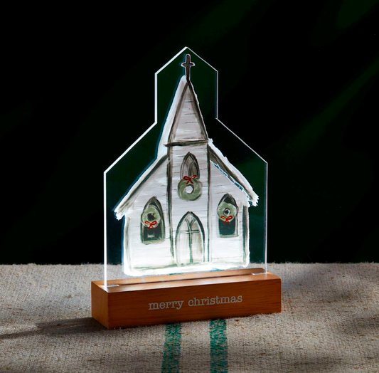 Acrylic Light Up Church Sitter