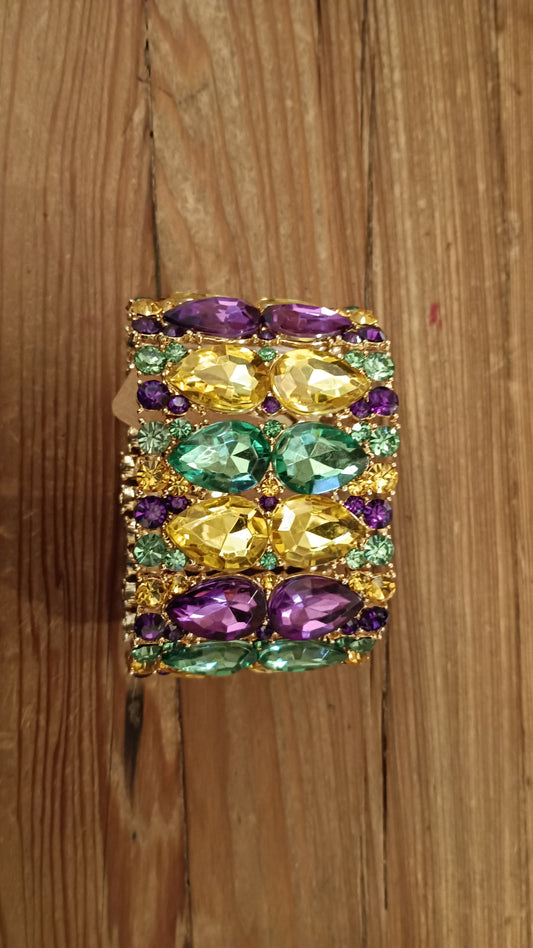 Mardi Gras Gem Bracelet