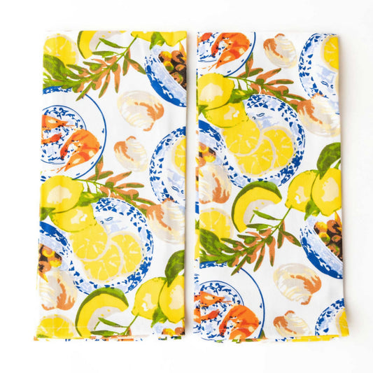 Lemon Santorini Kitchen Towel
