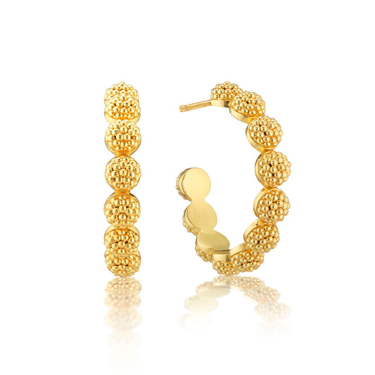 Berry Icon Small Hoop Earrings - Gold