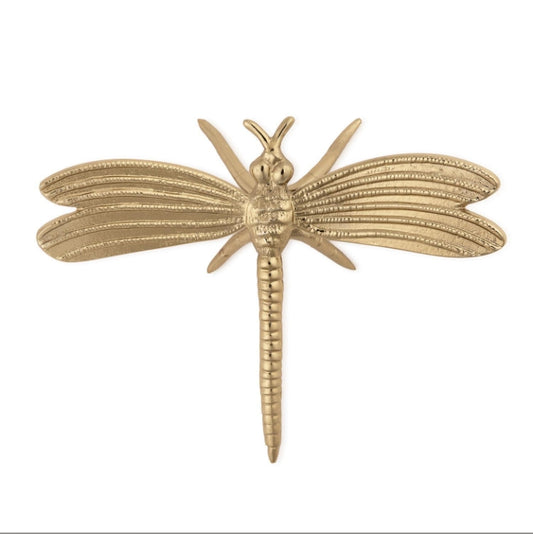 Large Gold Dragonfly Decor
