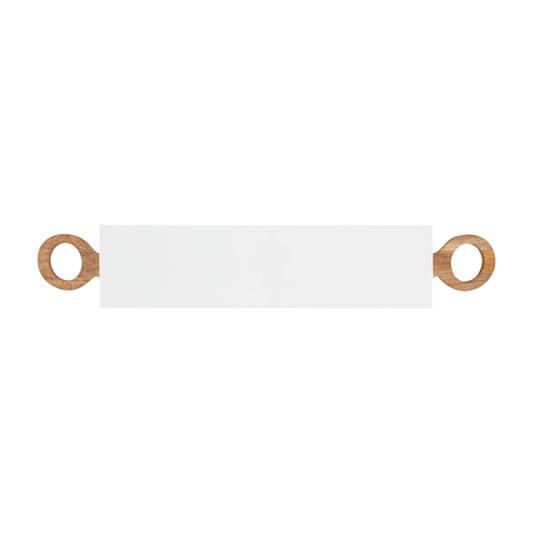 White Lacquer Handle Long Board