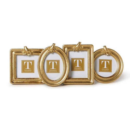 Gold Bird Mini Photo Frames